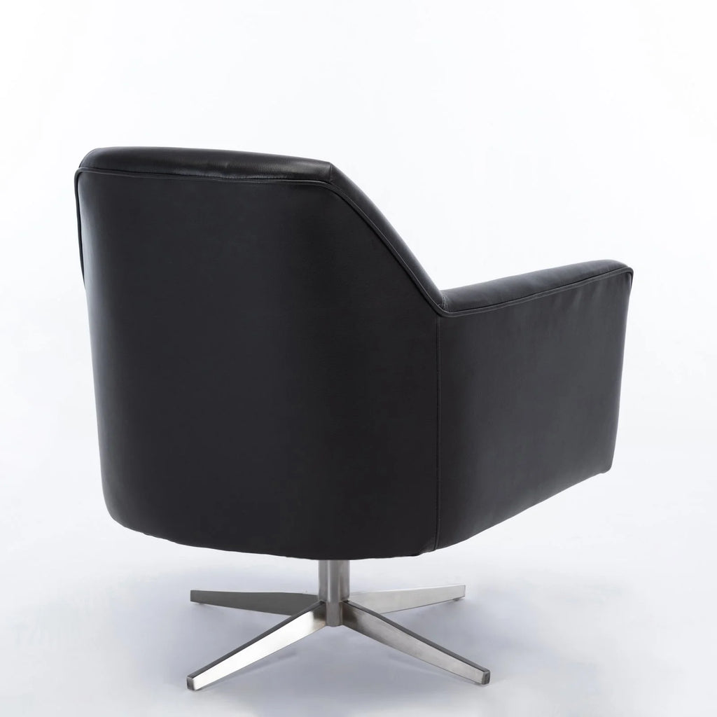 Leather Swivel Armchair C6346