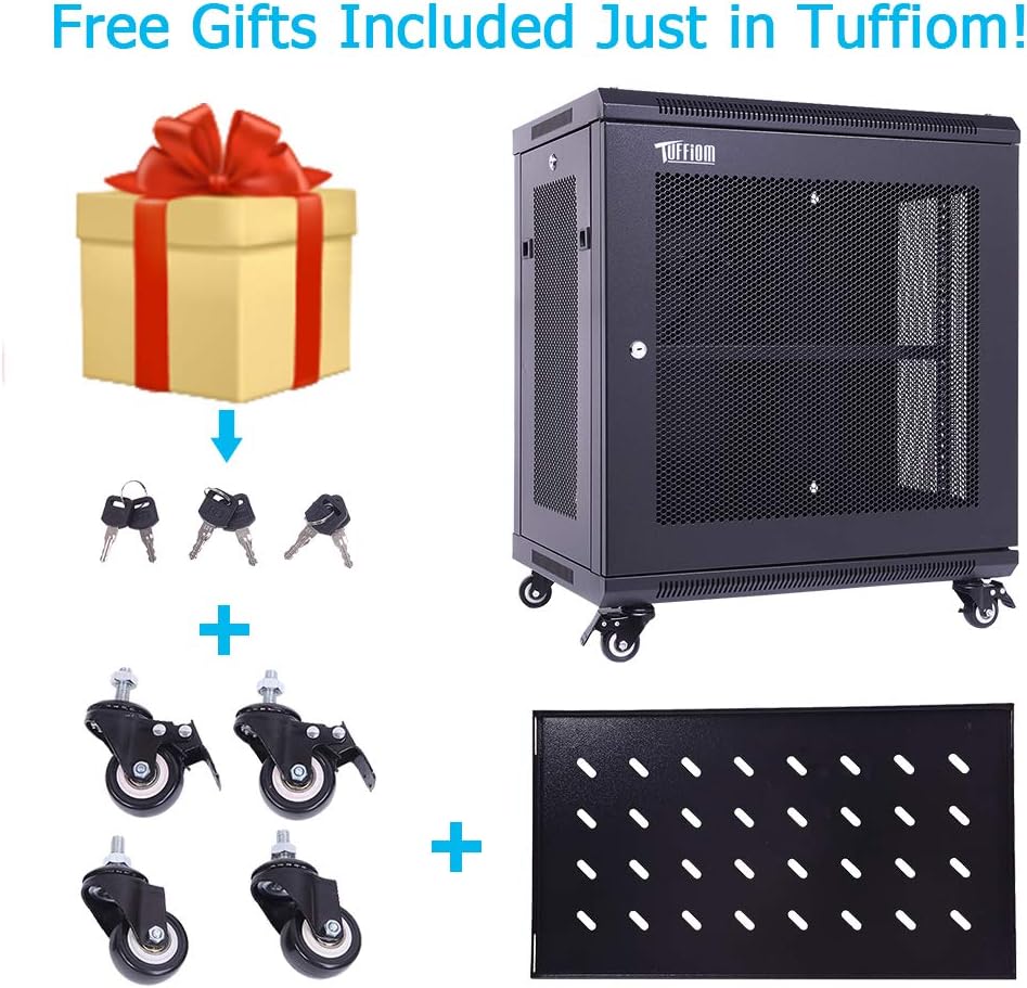 12U 19 Inch Network Enclosure Server Equipment Rack with Cooling Fan G79076
