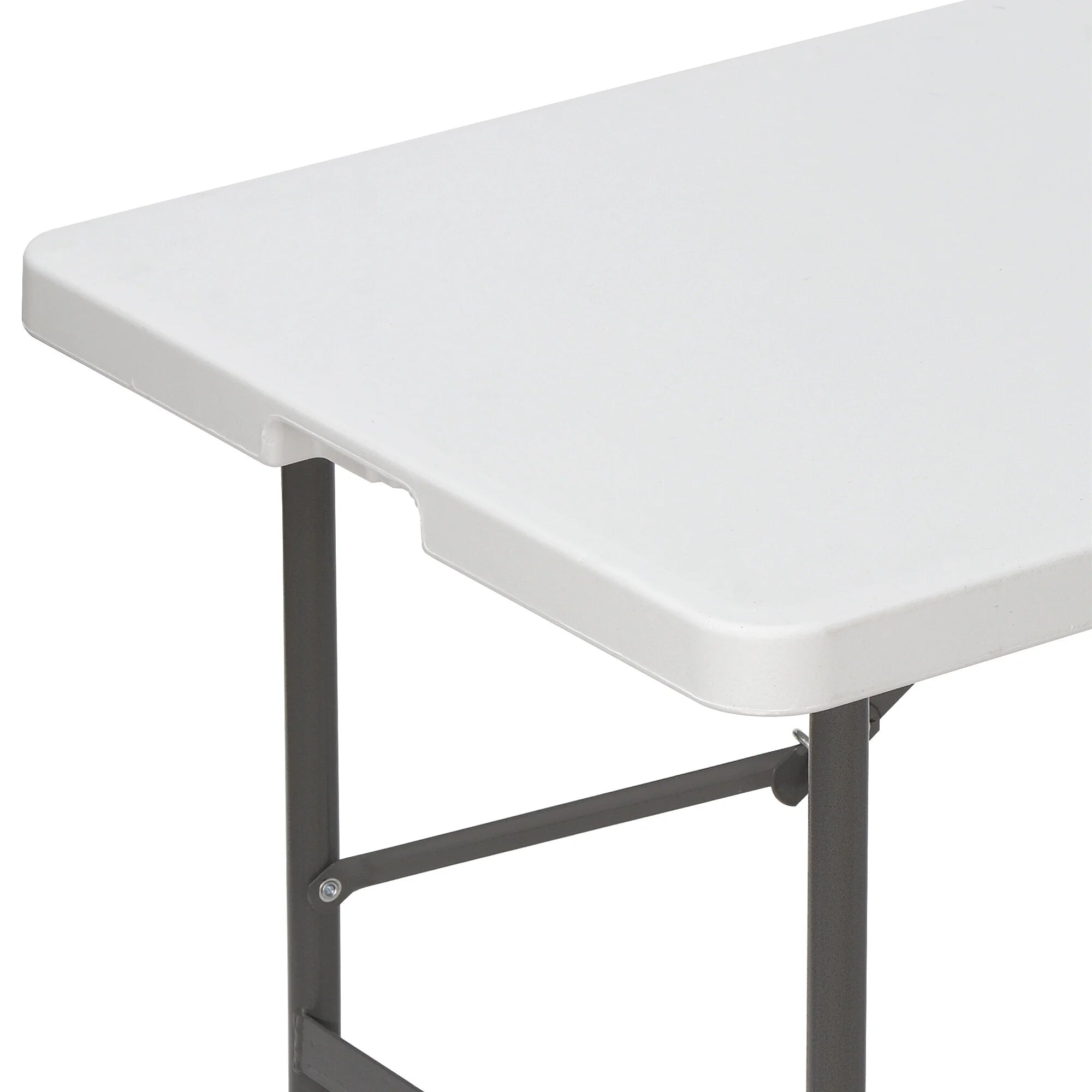 White Plastic Folding Utility Table D963839