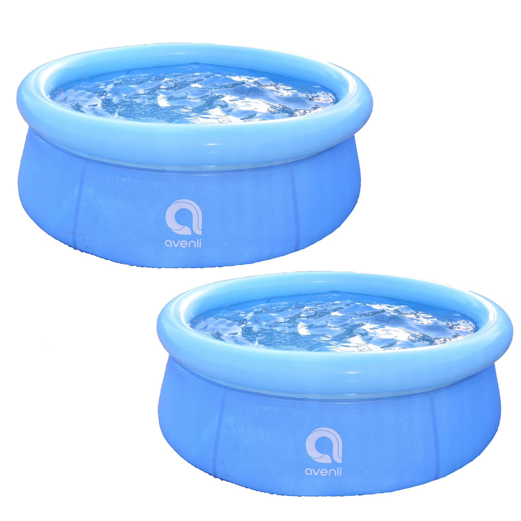 5.5 Ft Inflatable Backyard Swimming Pool (2 Pack) Q726070