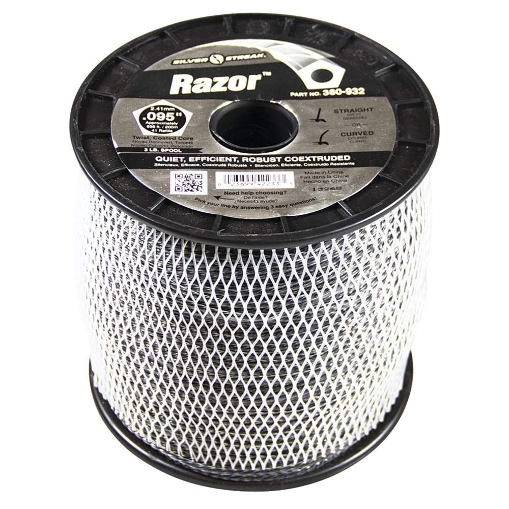 Silver Streak Razor Trimmer Line .095 3 lb. Spool, 1 Pack of 2 K981