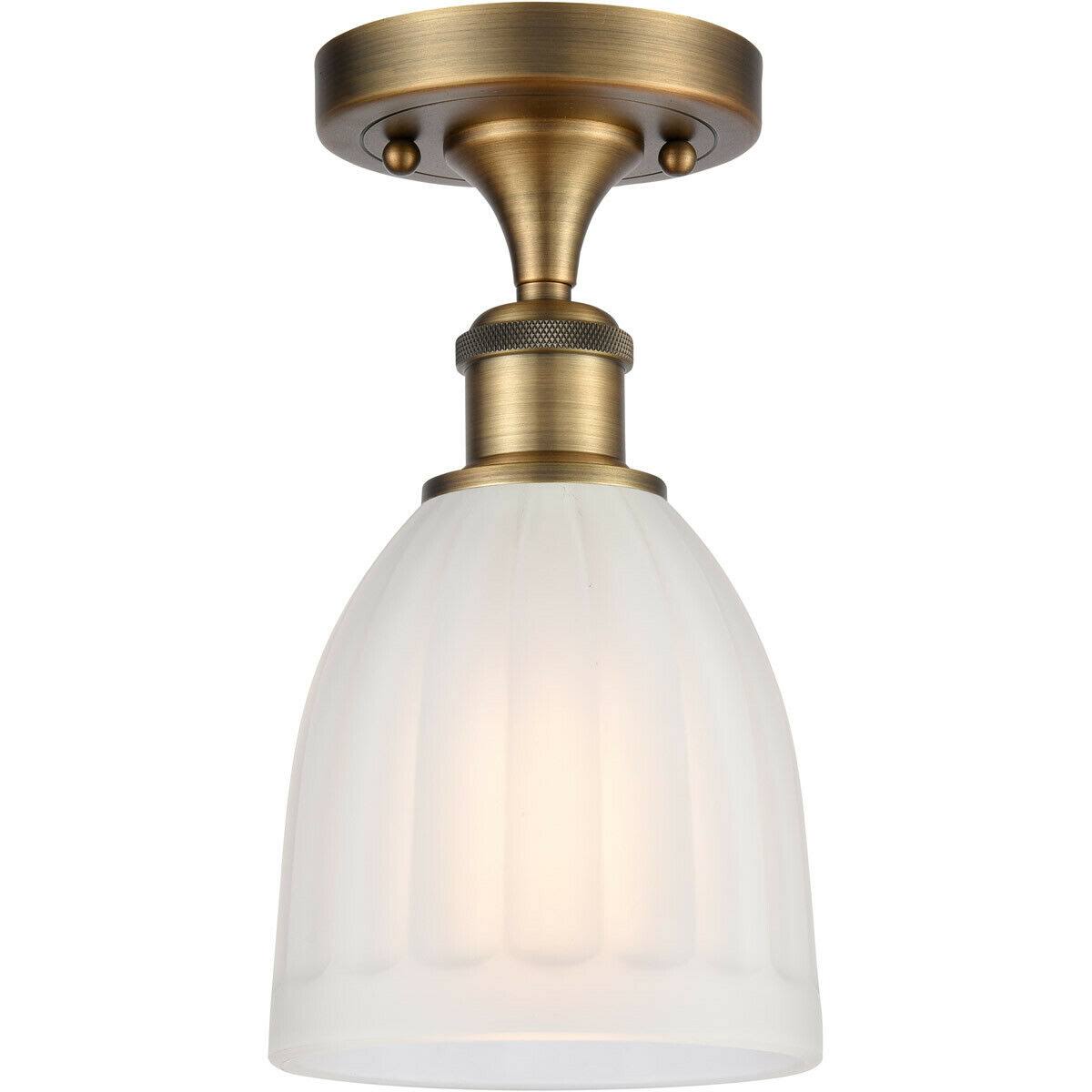 Brushed Brass Semi-Flush Mount Light O626471