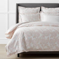 Pink Sand Floral Queen Sateen Duvet Cover Z341104