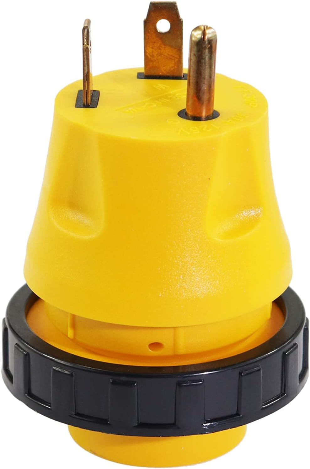 30A Male to 30Amp Female RV Electrical Converter Plug with Twist Locking 125V AC Power Cord Generator Cable Adapter S711