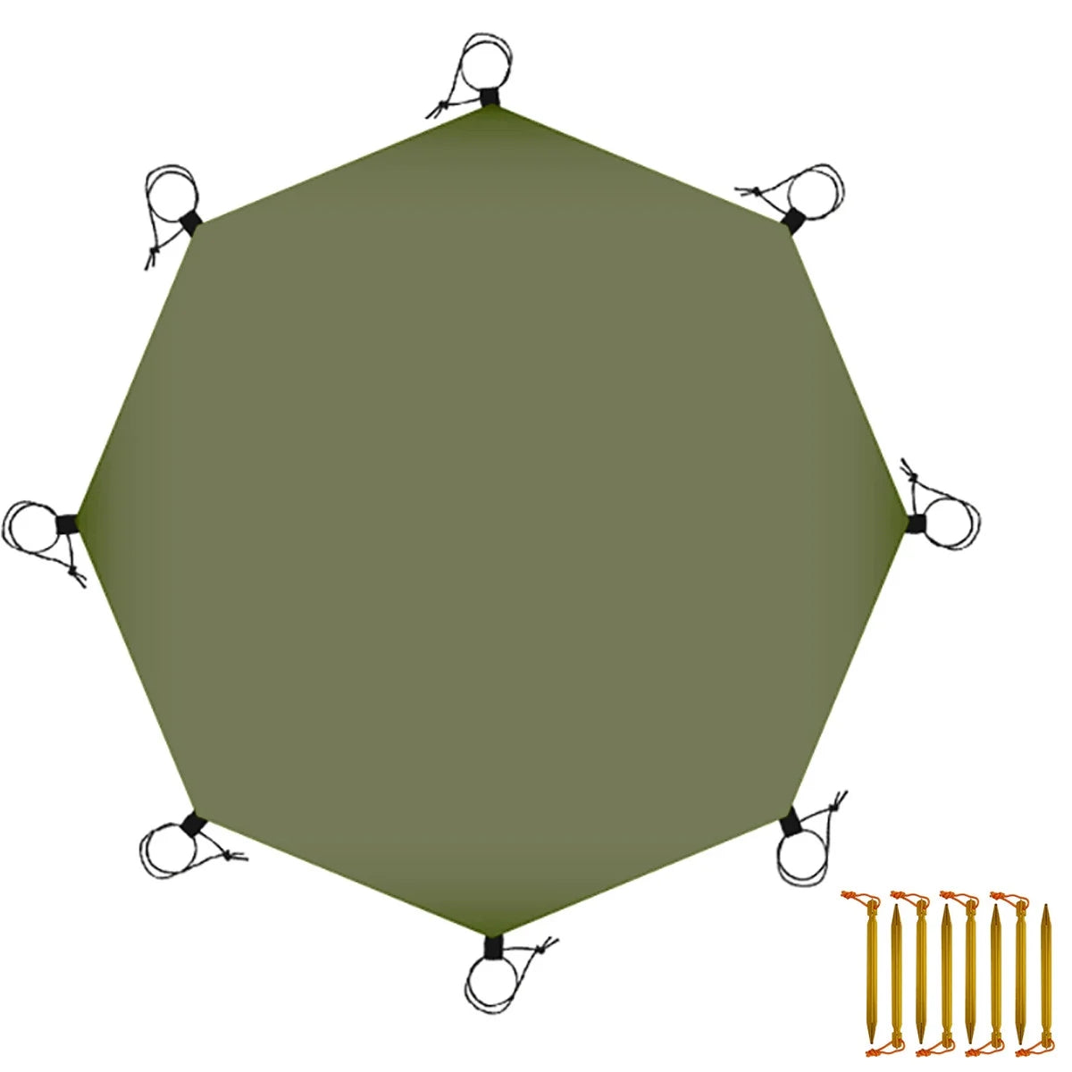 10 x 10ft Waterproof Tent Footprint Groundsheet D674