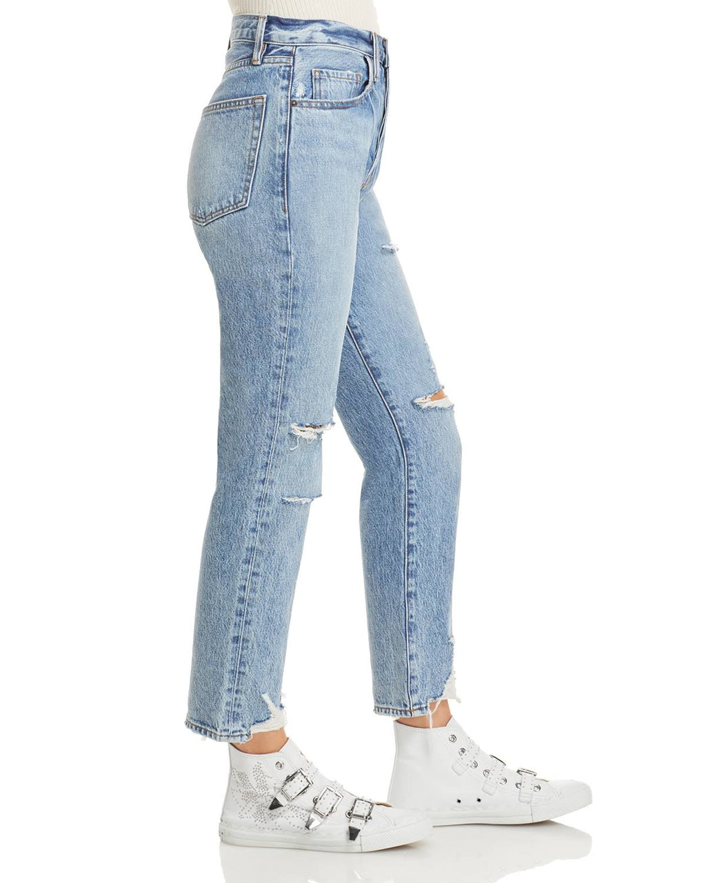 Cascade Blue Rips Size 27 Jeans P1891