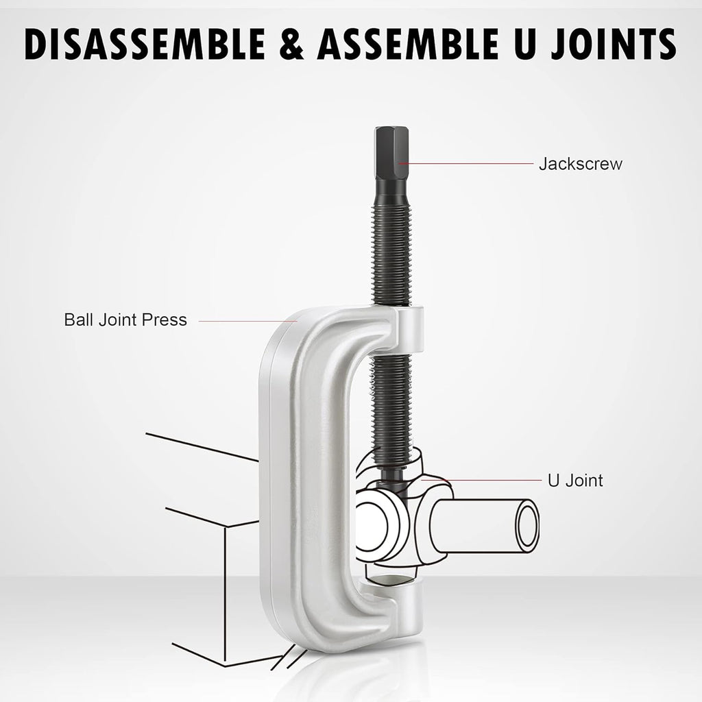 Ball Joint Press & U Joint Removal Tool Kit with 4wd Adapters, Pack of 2 P707