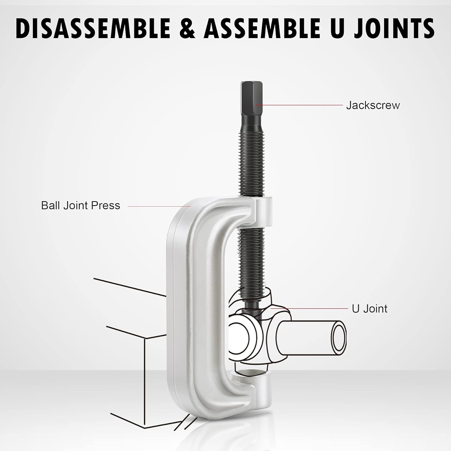 Ball Joint Press & U Joint Removal Tool Kit with 4wd Adapters, Pack of 2 P707