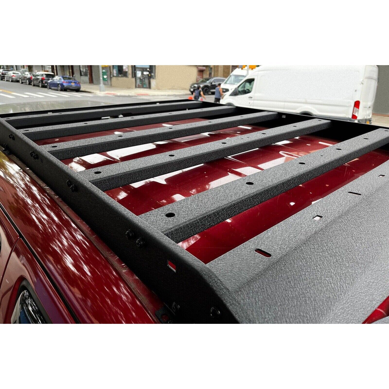 Black Steel Roof Cargo Rack J702