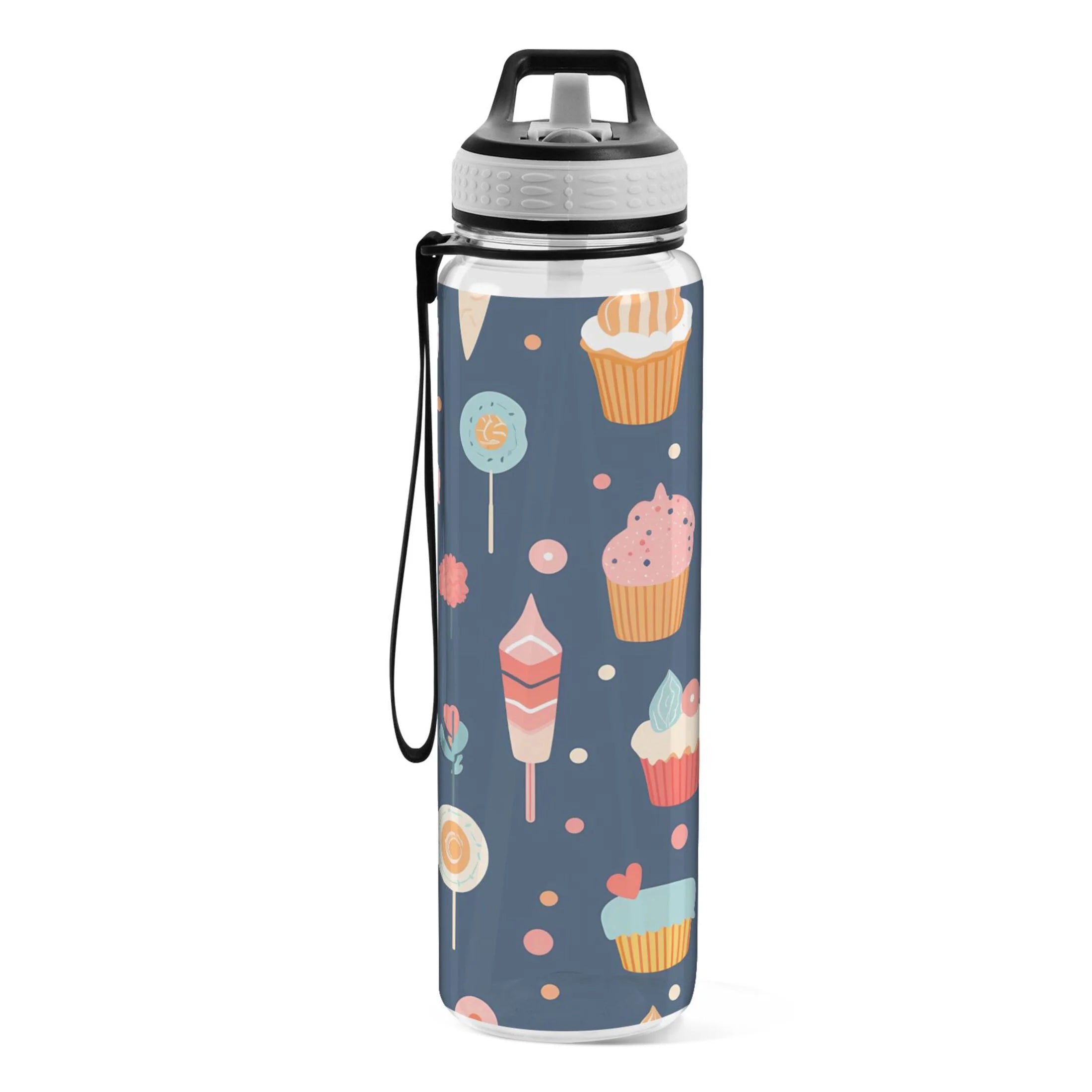 Cream 32oz Tritan Leakproof Sports Bottle with Straw H374