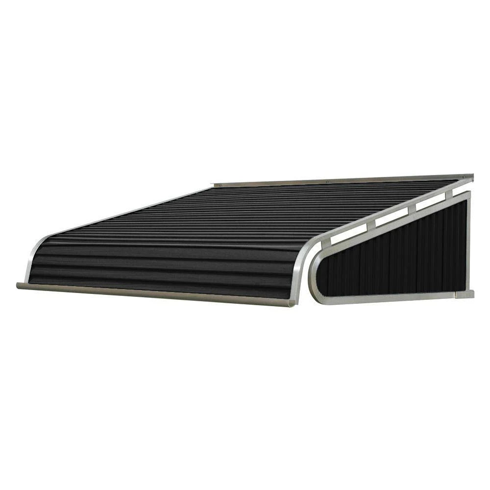 Black Solid Slope Door Fixed Awning E58924