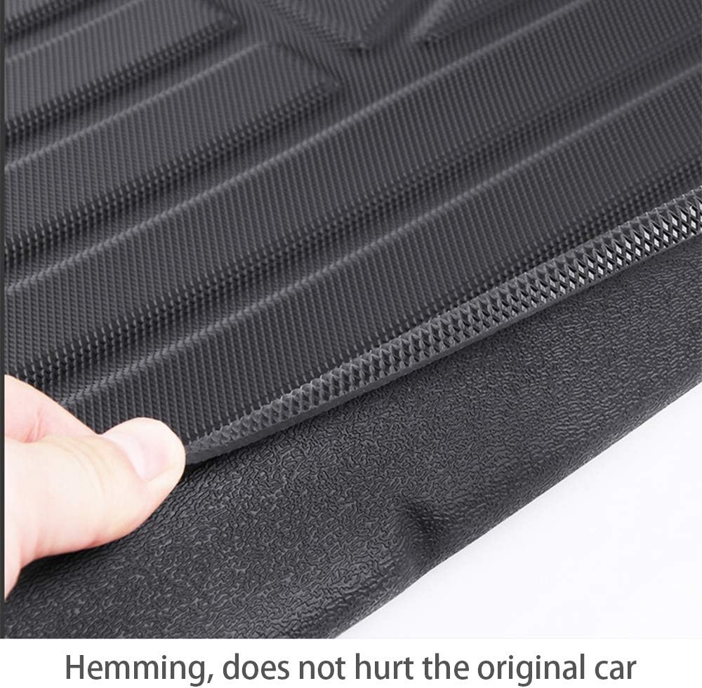 Cargo Liner Trunk Tray Heavy Duty Rubber Waterproof Protector Mat Black Pack of 2 C48183