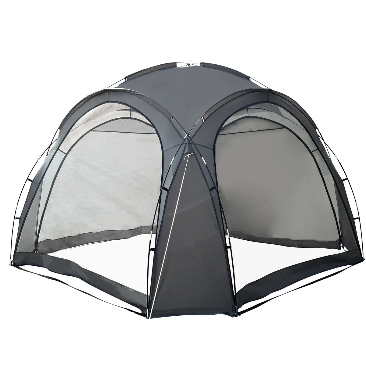 12 X 12ft Pop Up UPF 50+ Beach Tent with Side Wall, Gray R81473