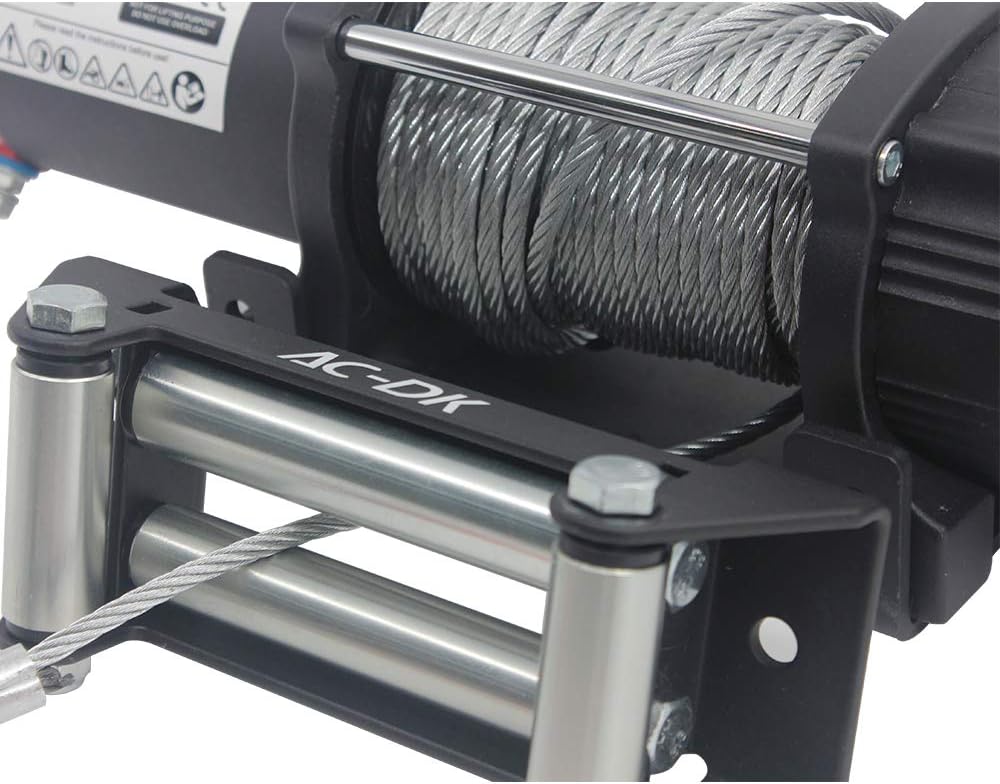 5500 lb. 12V Electric Winch with Galvanized Steel Wire Rope and Wireless Remote Control G7090
