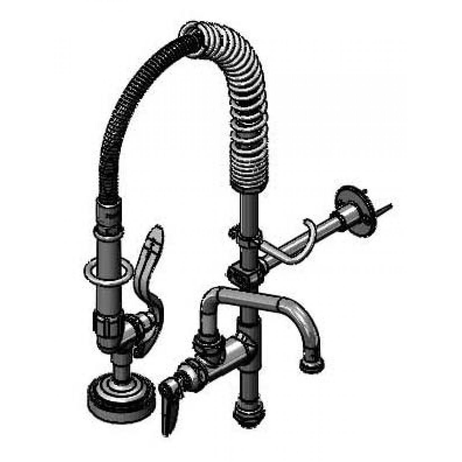 Brass Mini Pre-Rinse Unit Retro-Fit Kit A9100