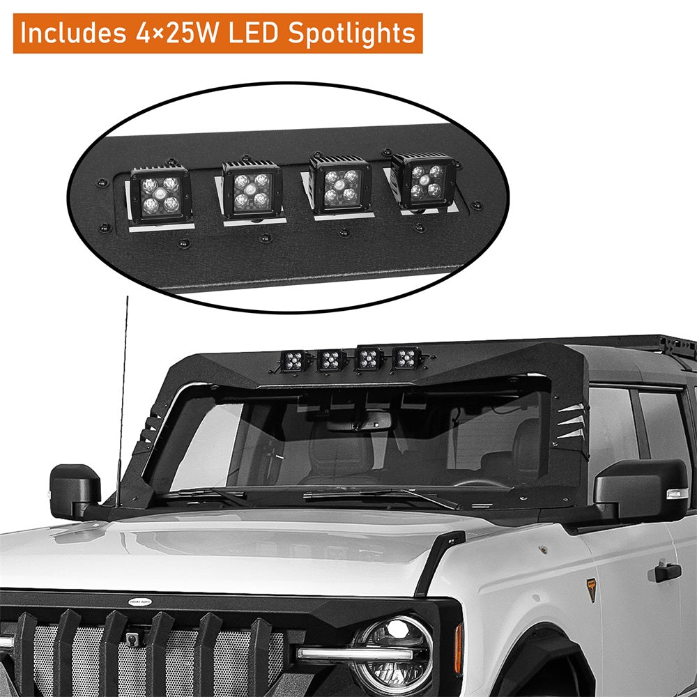 Windshield Visor Frame Cover Roof Sun Cowl Body Armor P328086