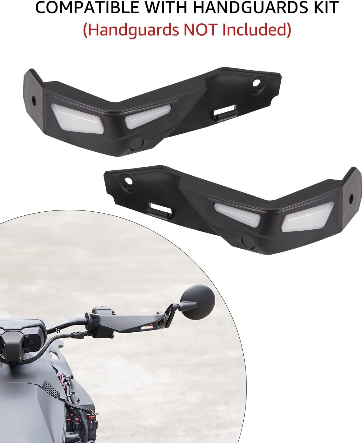 Black Aluminum Hand Guards LED Lighting Kit (2PCS) C6030