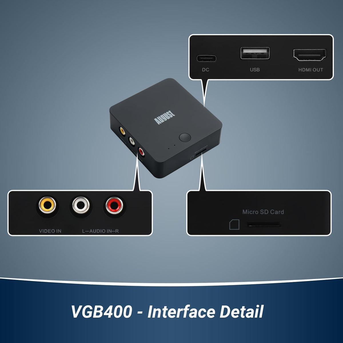 Video Capture Card with HDMI Output, Record to Micro SD or USB X3163