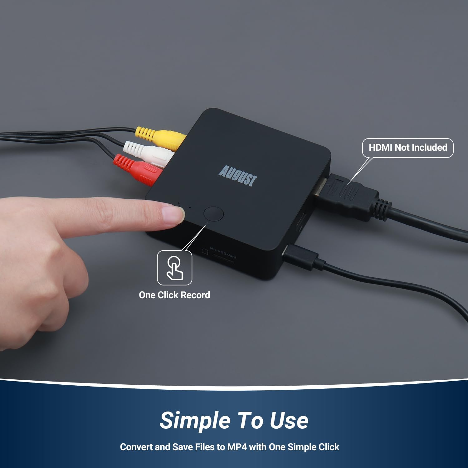 Video Capture Card with HDMI Output, Record to Micro SD or USB X3163