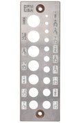 17 Hole Steel Dowel Plate H269