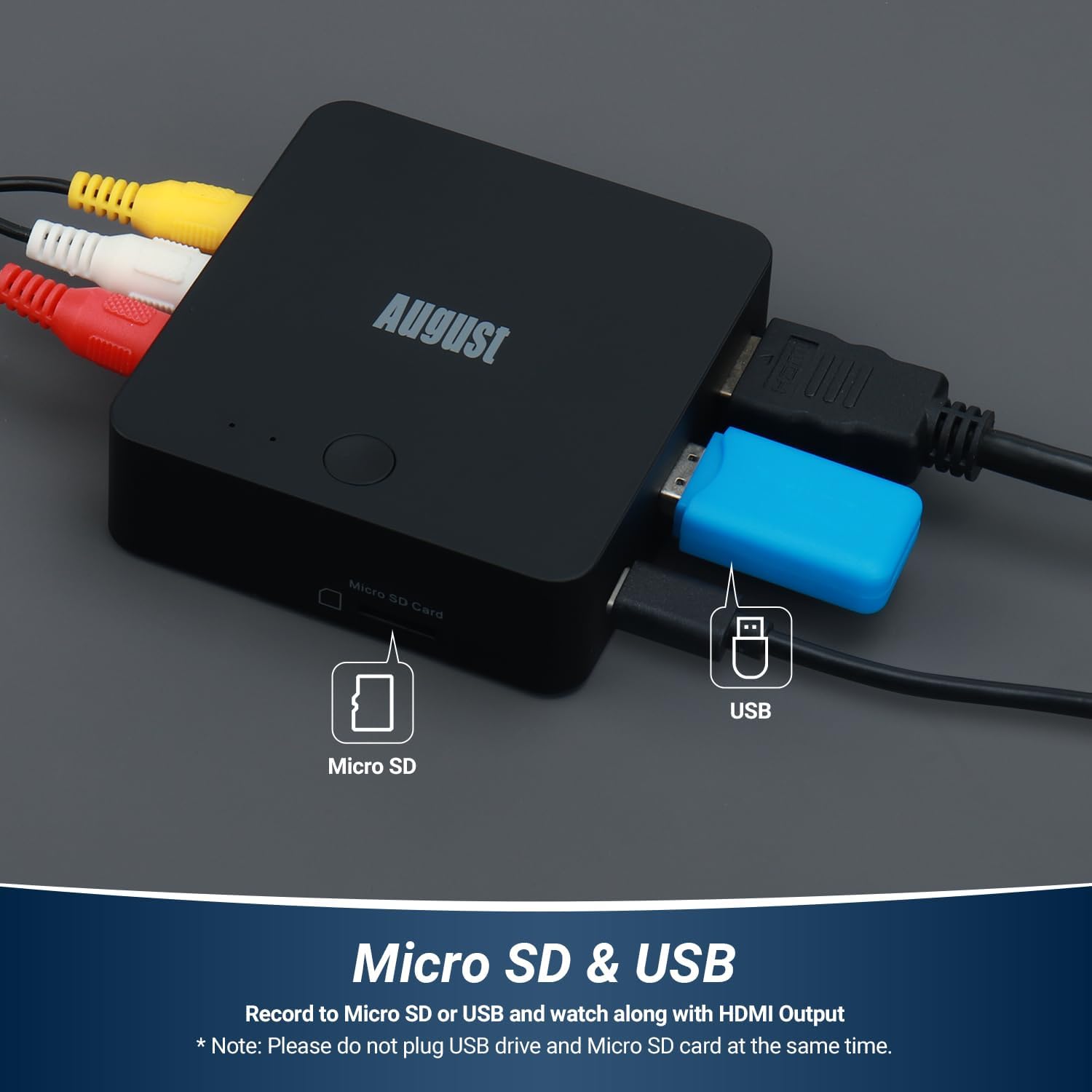Video Capture Card with HDMI Output, Record to Micro SD or USB X3163
