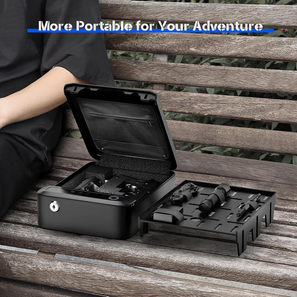 Portable Biometric Fingerprint Gun Safe R724