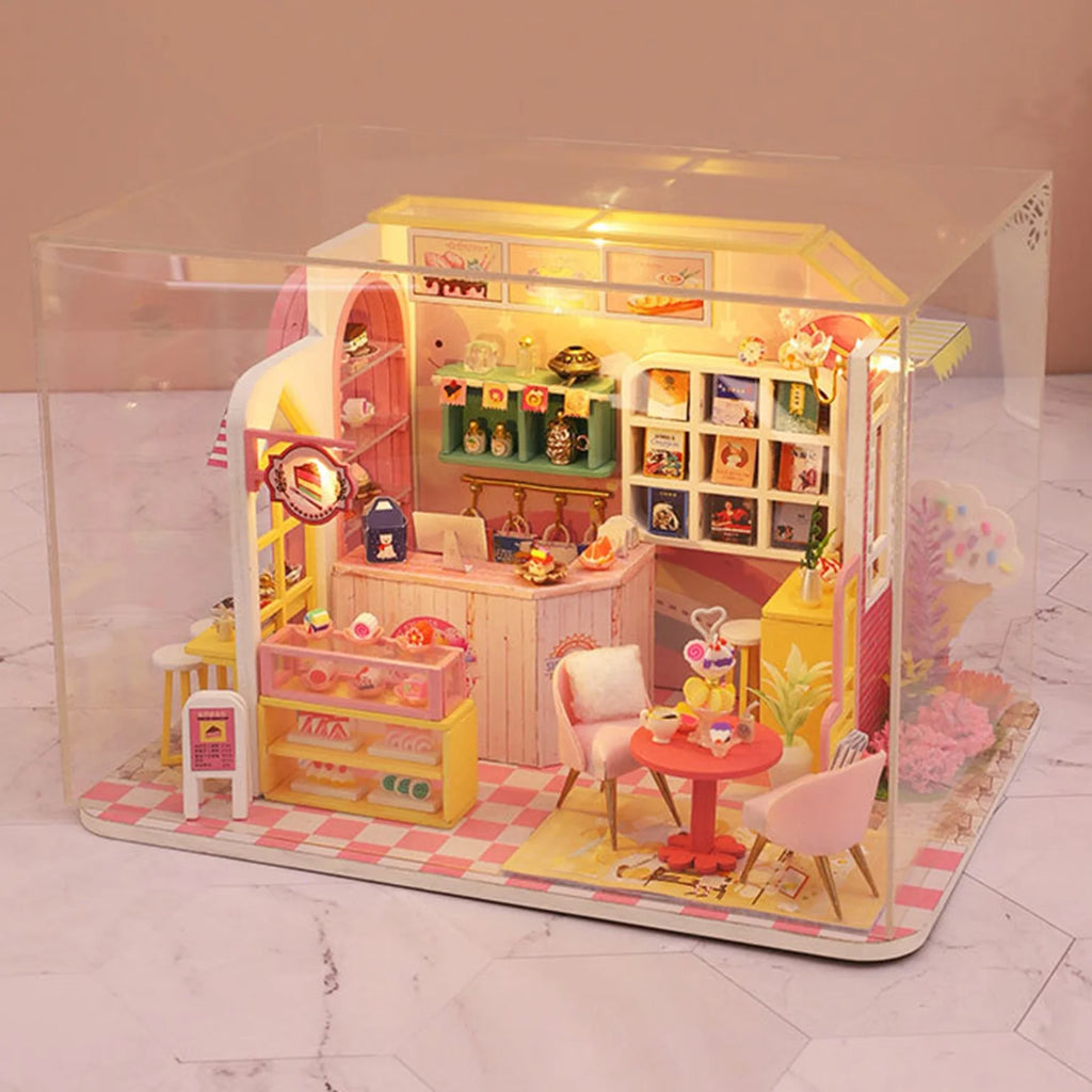 Wooden 3D Dessert Shop Miniature Dollhouse Puzzle M994