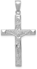 14k White Gold Crucifix Pendant V53122