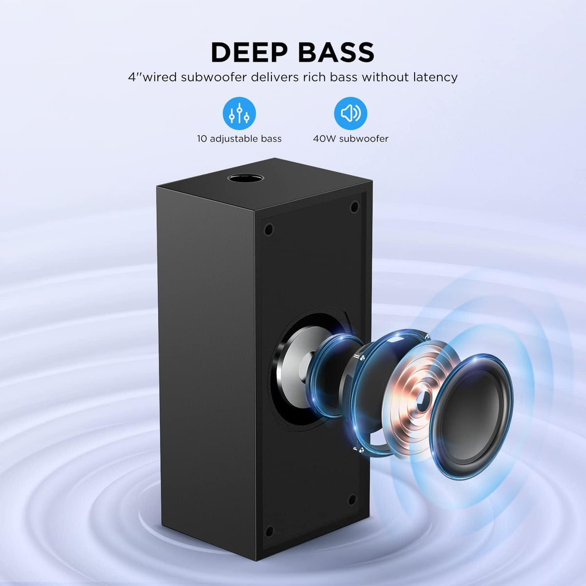 2.1 CH Ultra-Slim Sound Bar with Subwoofer M242962