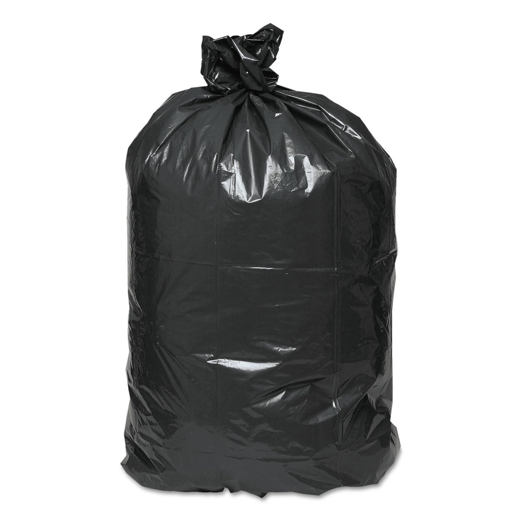 Recycled Can Liners, 55-60gal, Black F26179