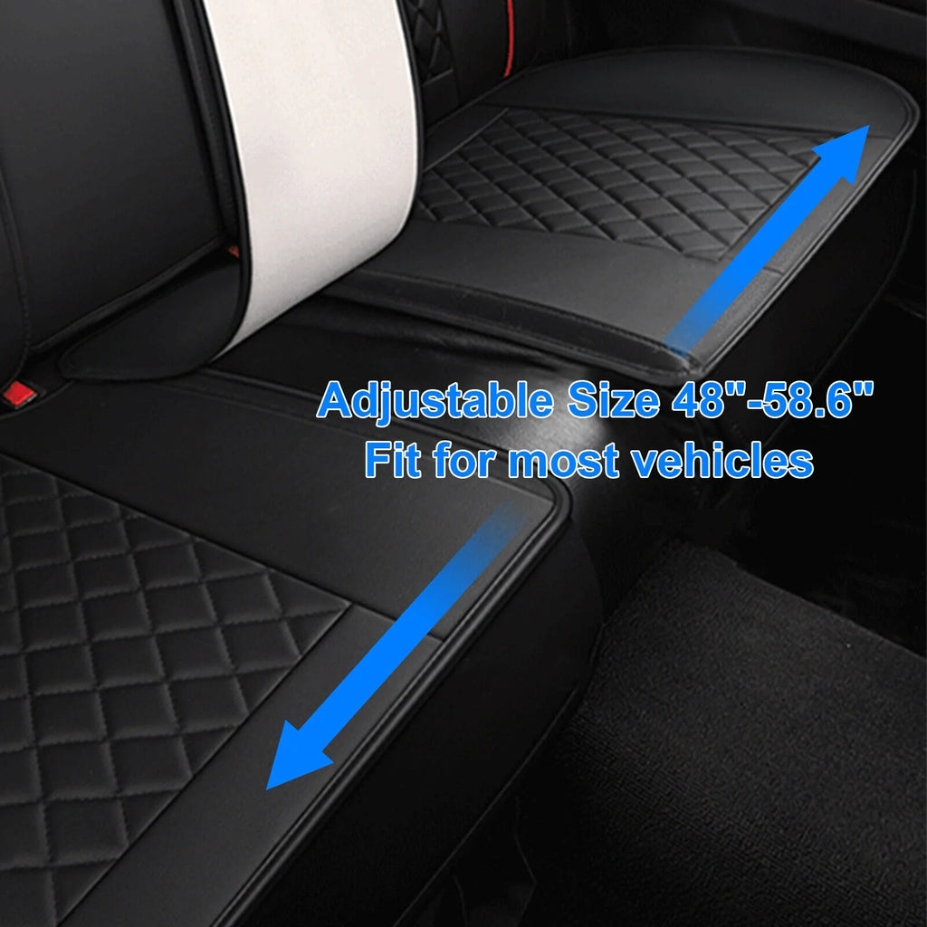 5 Seats PU Leather Car Seat Covers with 4 Pillows Black+Red G128
