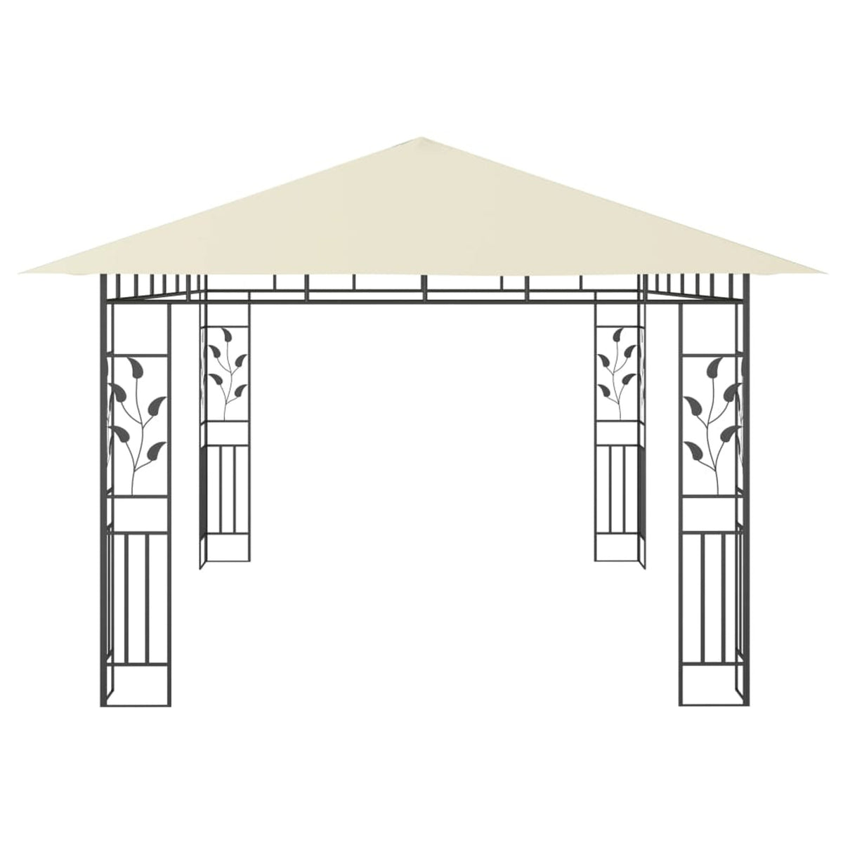 Gazebo with Mosquito Net 13.1'x9.8'x9' Cream S639694