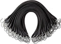 Pack of 25 41 inch Rubber Bungee Cords with Metal S Hooks D644
