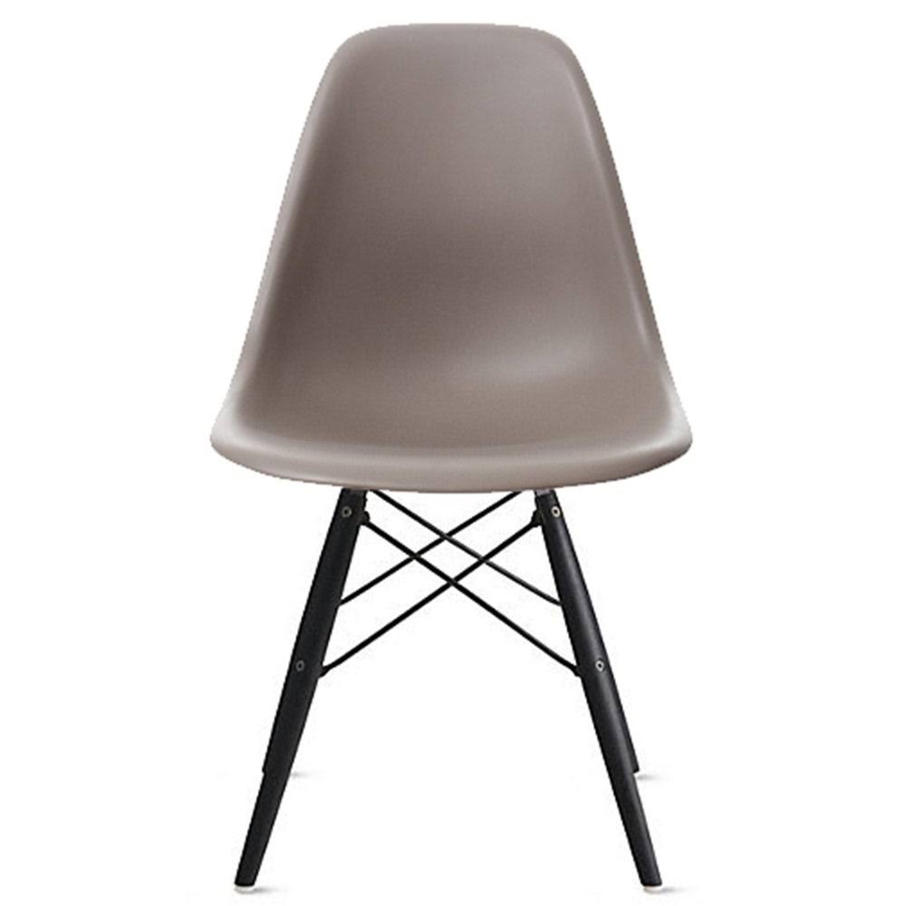 Grey Plastic Eiffel Dining Armless Chair Z30957