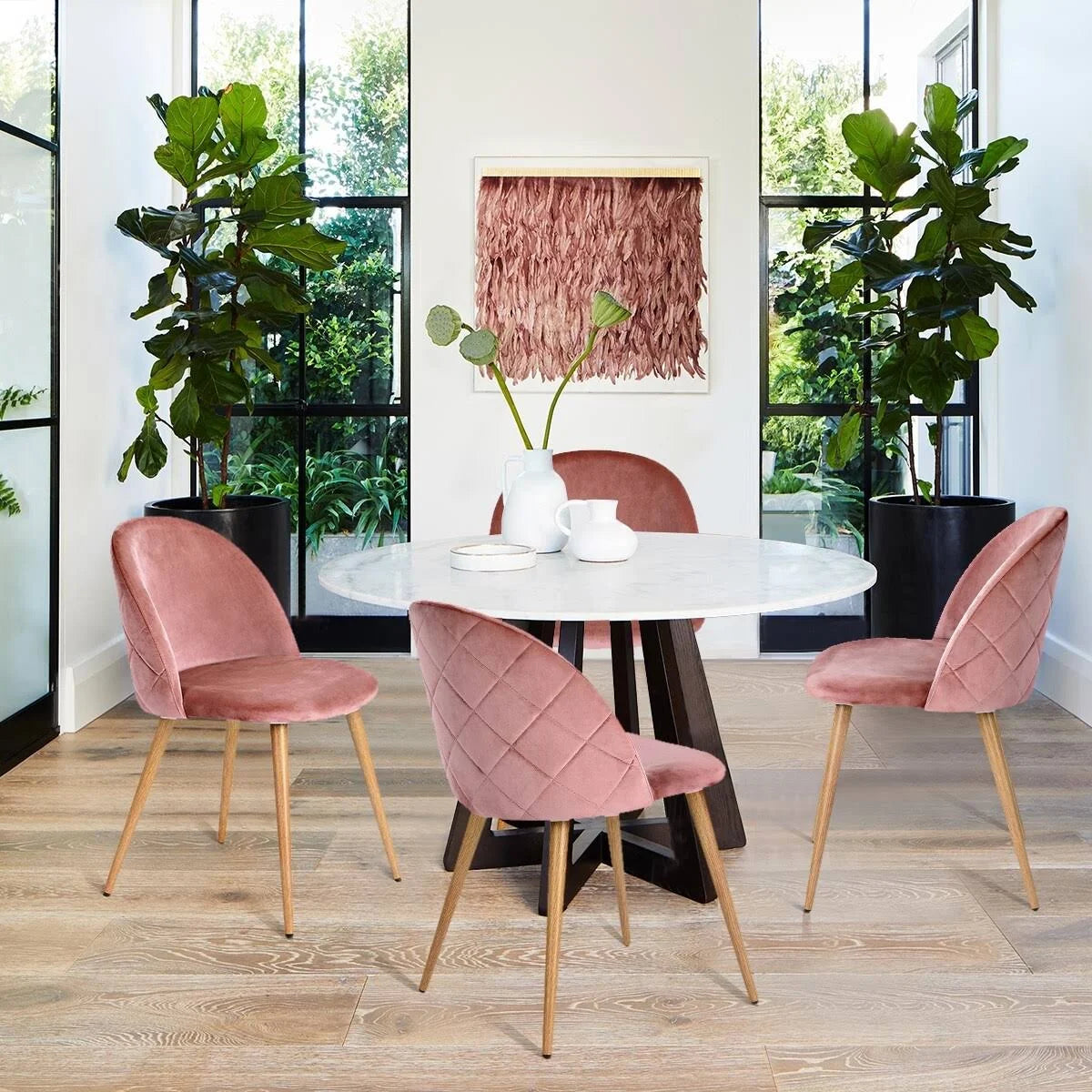 Velvet Dining Chair Set of 2 Z92368
