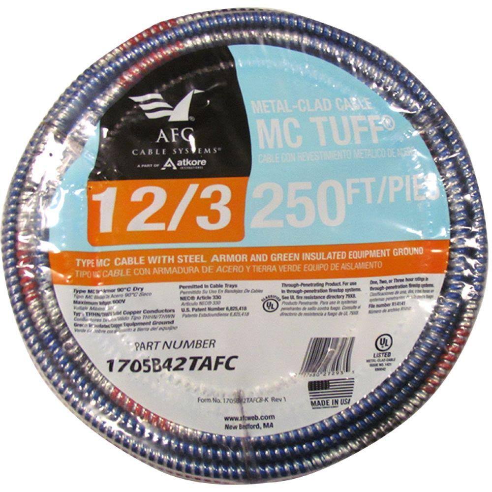 12/3 x 250 ft. Solid MC Cable U895222