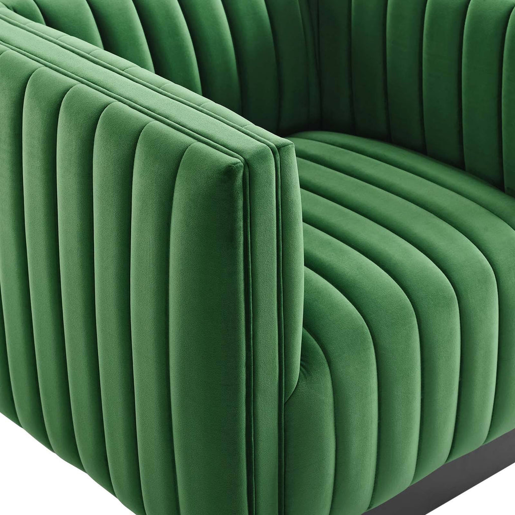 Emerald Performance Velvet Accent Armchair P67177
