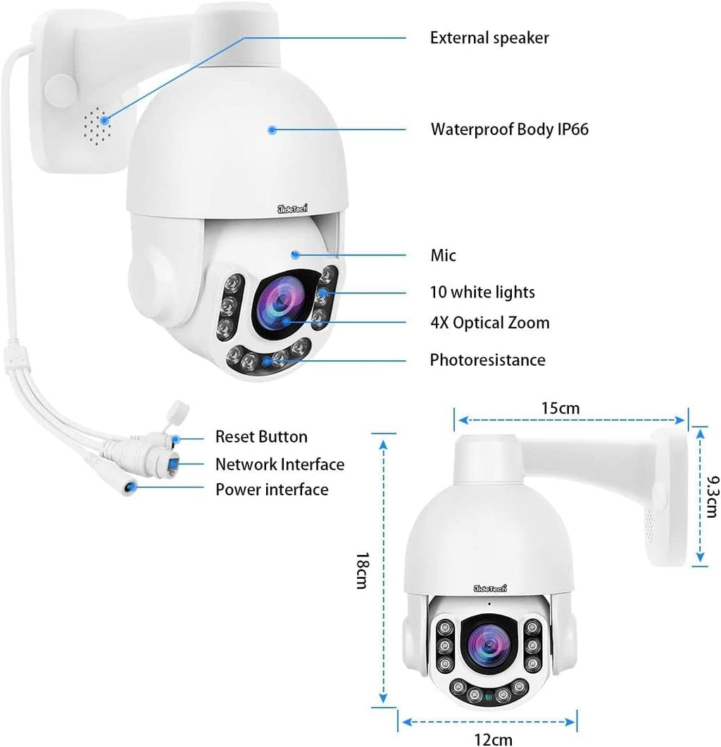 5MP PTZ POE Security Camera with 5X Optical Zoom G811834