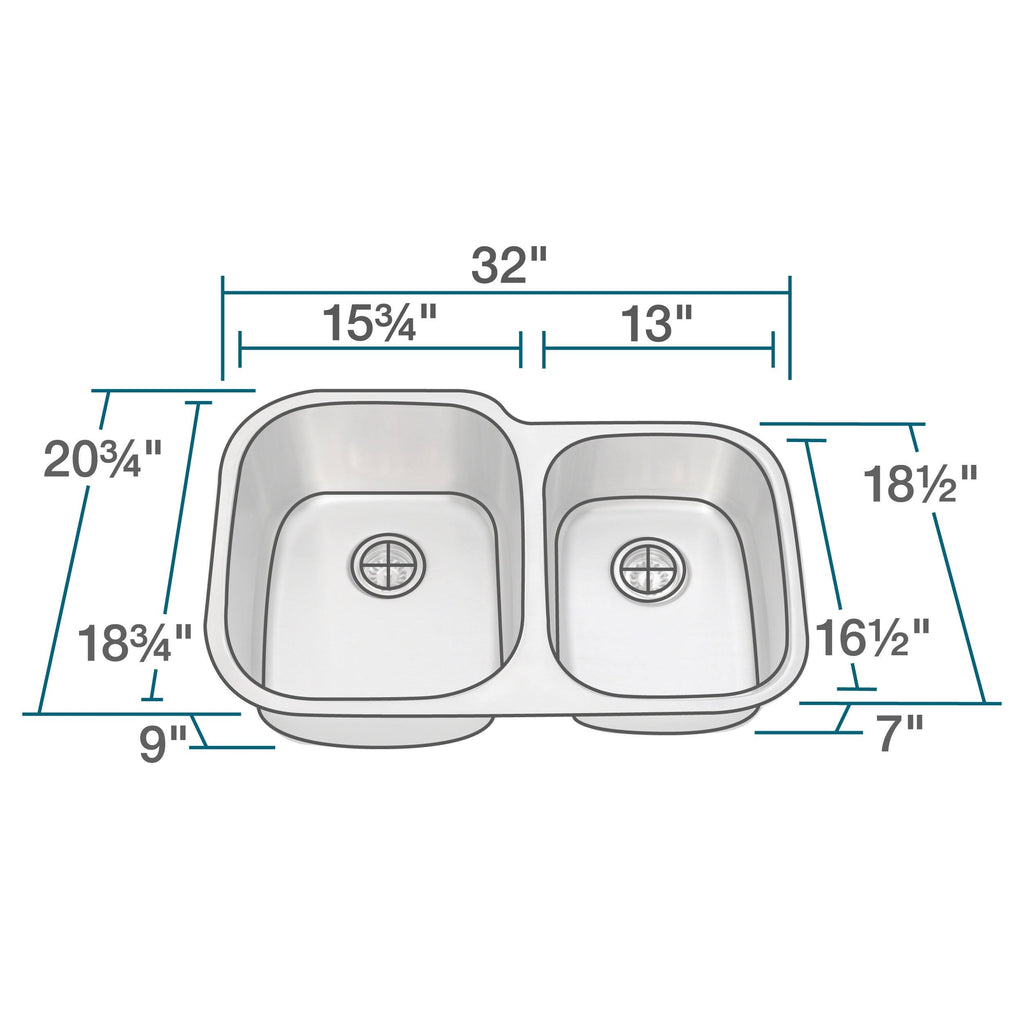 Offset Stainless Steel Sink V341278