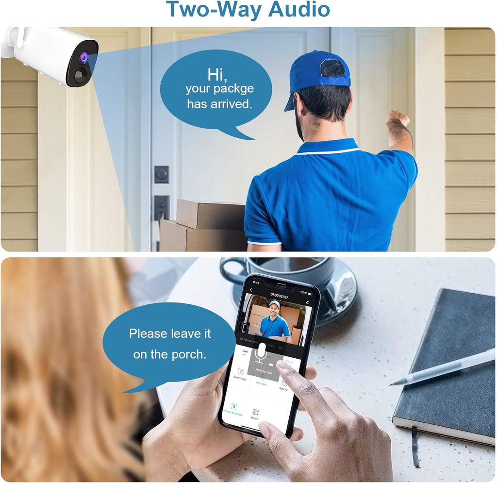 Outdoor 1080P WiFi Battery Powered Security Camera L23329