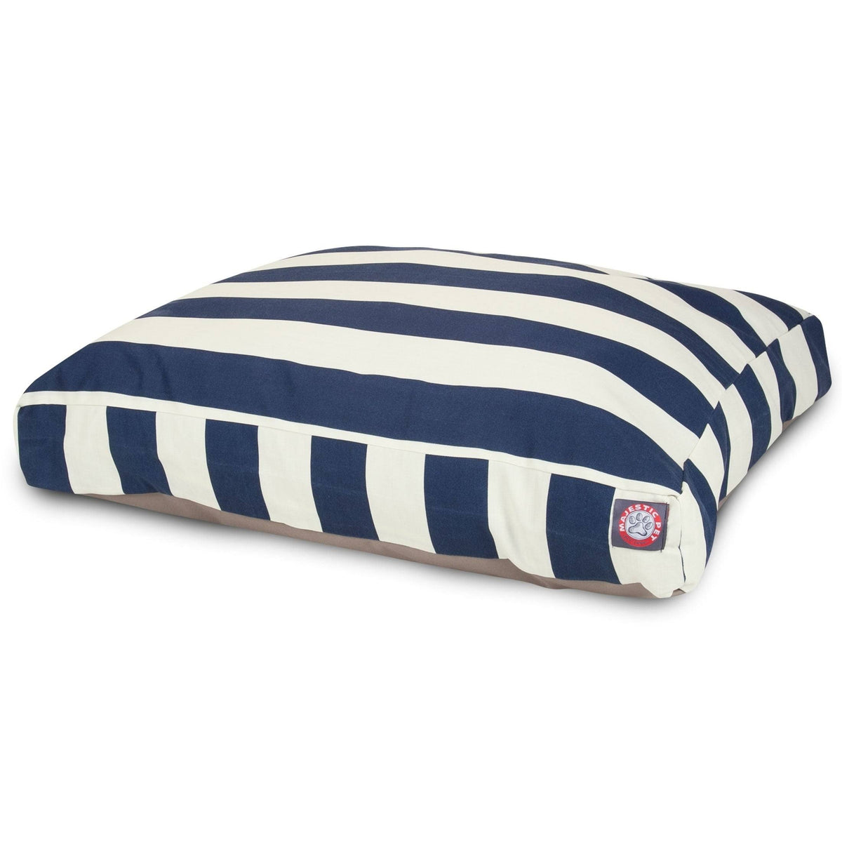 Vertical Stripe Sand Rectangle Dog Bed J3683