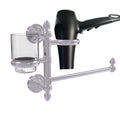 Satin Chrome Hair Dryer Holder and Organizer I268051