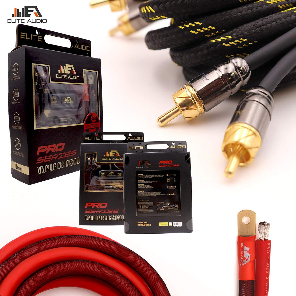 0 Gauge 100% Copper Amplifier Installation Wiring Kit with 20 feet Copper Wire O87924