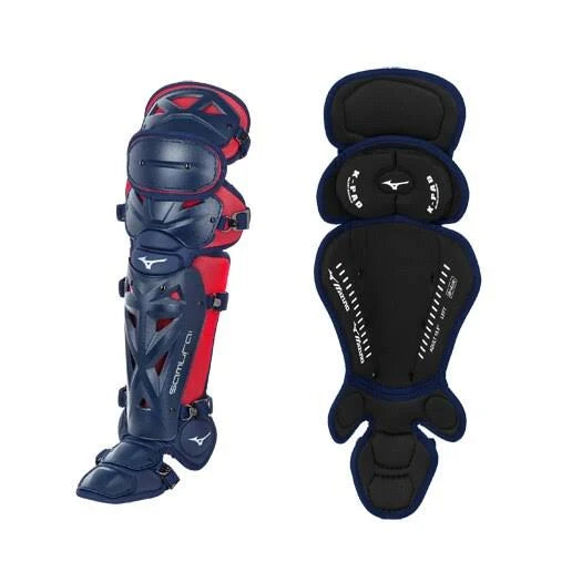 Navy Red 14.5 inch Youth Shin Guards Z388506