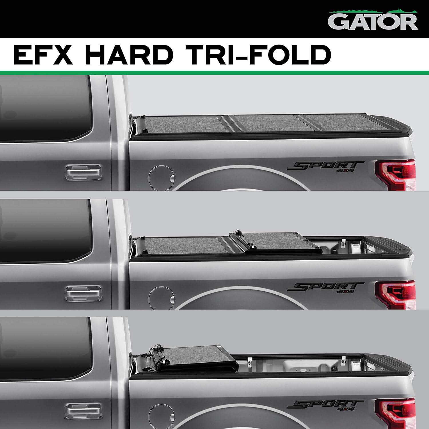 Hard Tri-Fold Truck Bed Tonneau Cover for Toyota Tundra 6' 7" Bed C567183