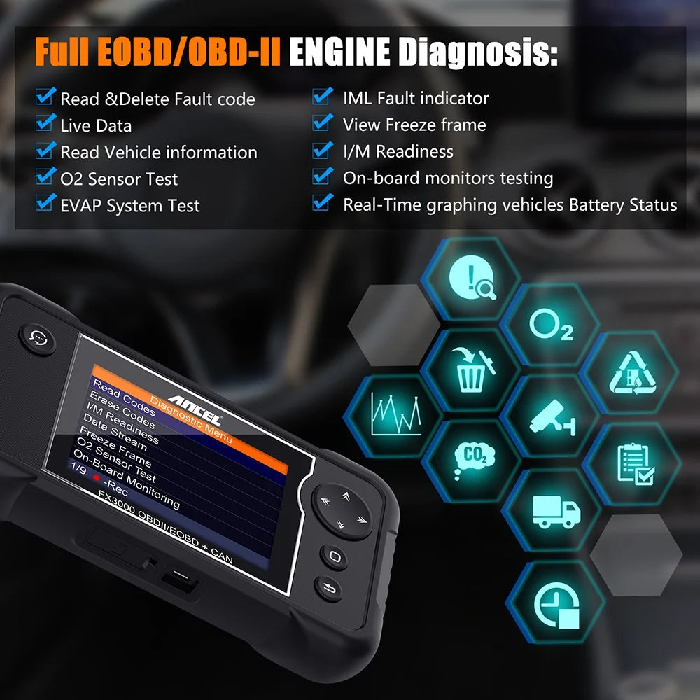 OBD2 Car Scanner Code Reader B458