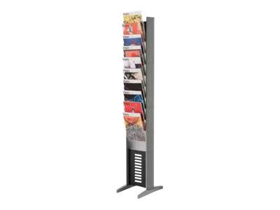 Silver 10 Compartments Literature Display M915647