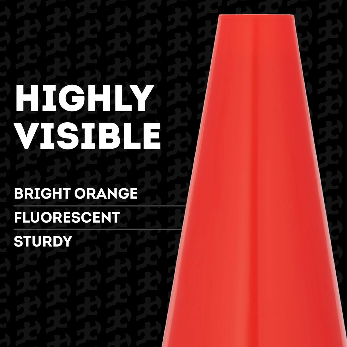 12 Inch Orange PVC Plastic Traffic Cone V945
