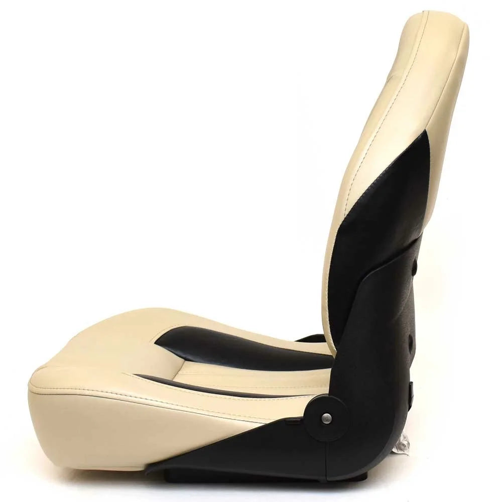 Beige Black Folding Fishing Seat 24 x 18 x 20 Inch N845