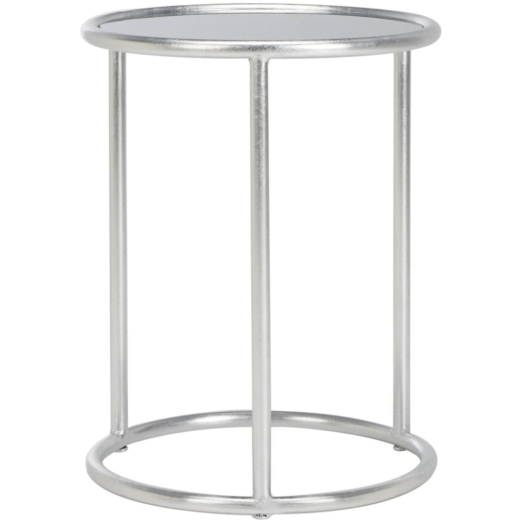 Silver/Grey Glass Top Accent Table R66407